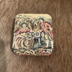 Vintage Tapestry Trinket Box